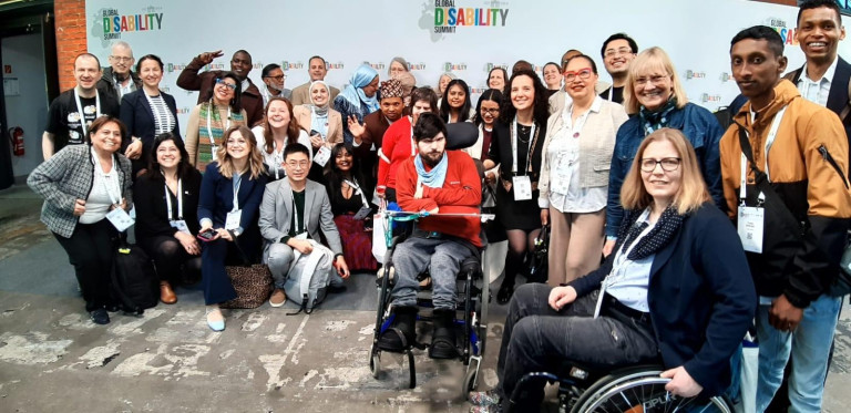 Gemeinsam mit den Kollegen von Inclusion Europe und Inclusion International beim Weltgipfel für Menschen mit Behinderung 2025 in Berlin
