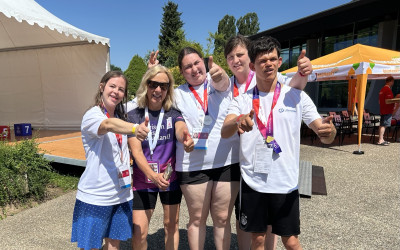 Erfolgreiche SportlerInnen bei den Special Olympics Saarbruecken 2026