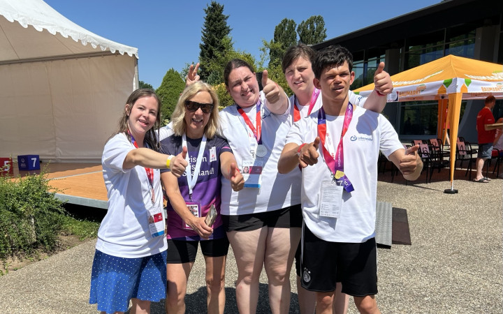 Erfolgreiche SportlerInnen bei den Special Olympics Saarbruecken 2026