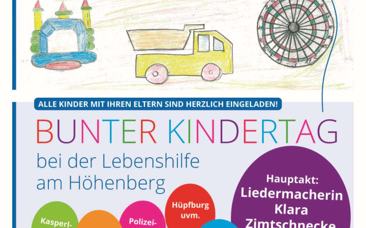 Bunter Kindertag 2025 Veranstaltungsplakat