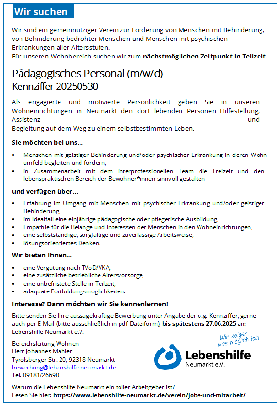 Personal Wohnen